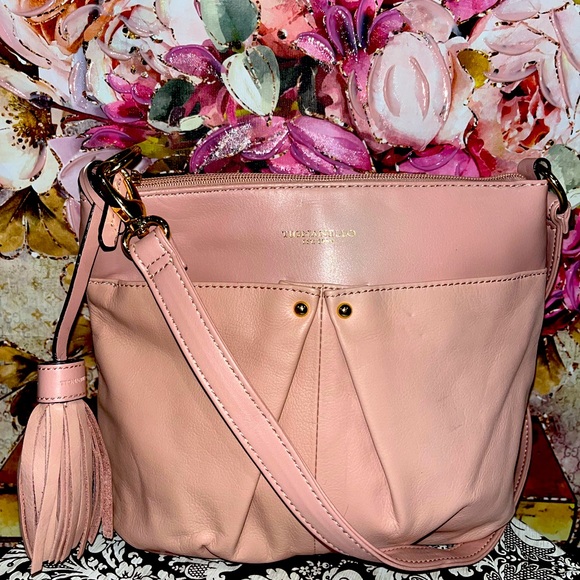 Tignanello Handbags - NWOT Tignanello Blush Pink Genuine Leather Crossbody Bag